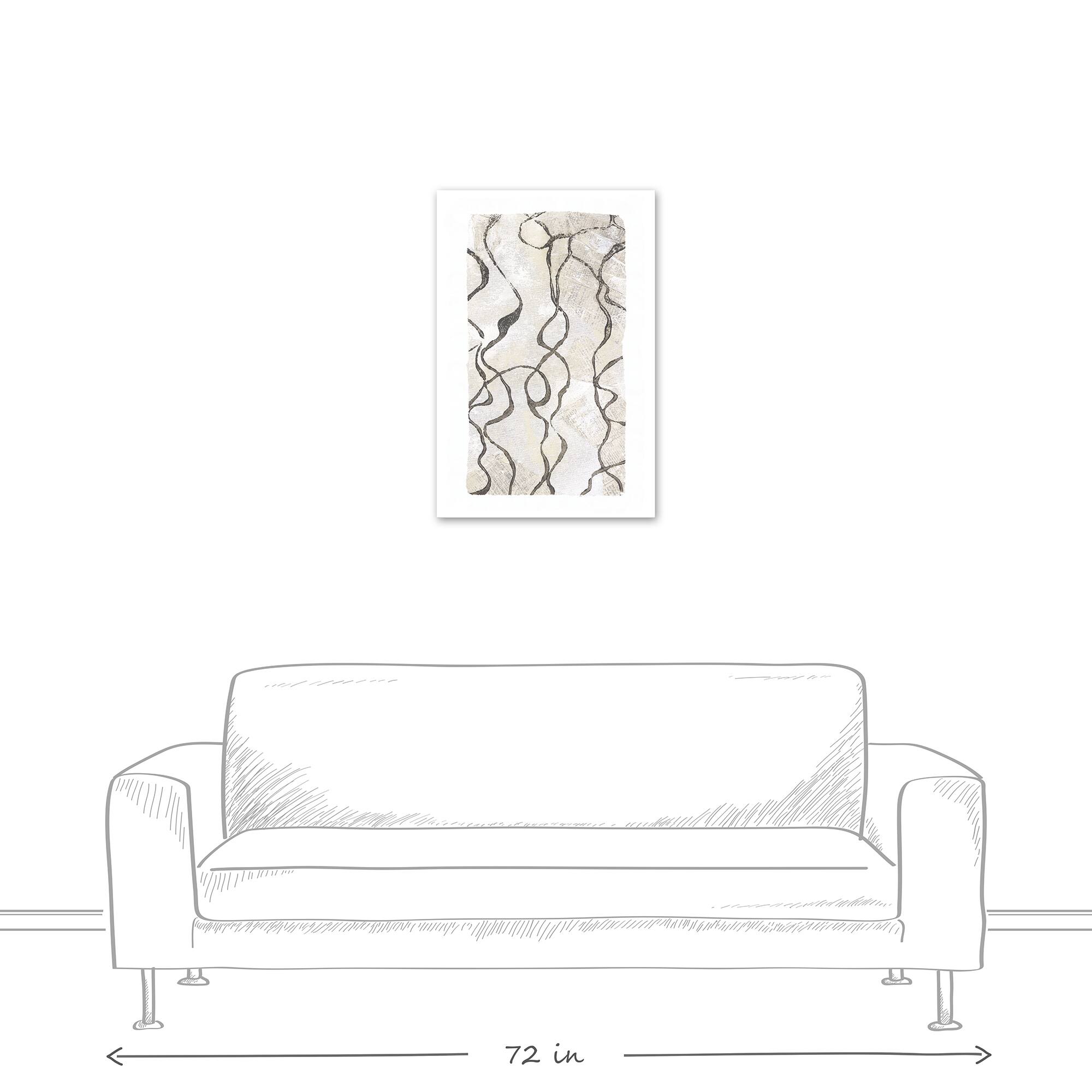 Line Waves 20" x 30" Canvas Wall Art